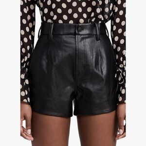 7 For All Mankind Tailored Slouch Shorts | Faux Leather | 29
